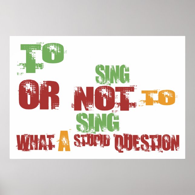 To Sing Poster (Front)