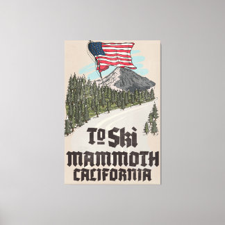 To Ski Mammoth California  Canvas Print
