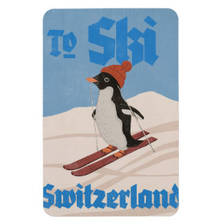 To Ski Switzerland Magnet