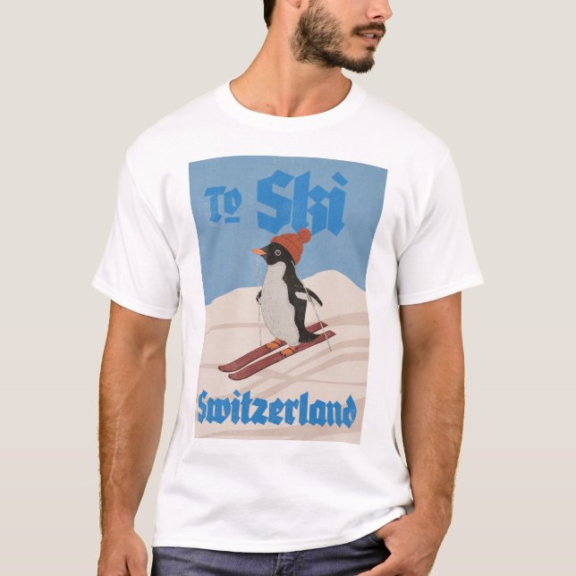 To Ski Switzerland T-Shirt (Front)