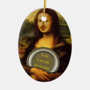 To Smile Or Not To Smile  Ceramic Tree Decoration
