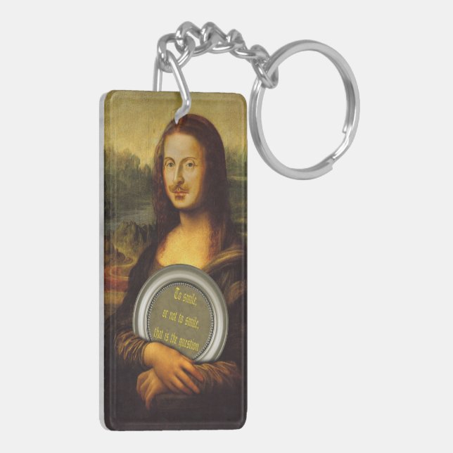 To Smile Or Not To Smile  Key Ring (Back Left)