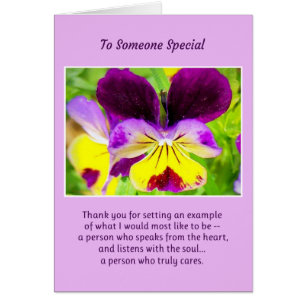 To Someone Special...