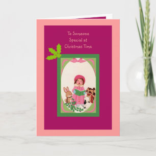 To Someone Special at Christmas Time Holiday Card