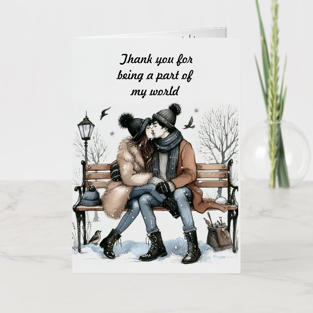 To someone special, Thank you. Foil Greeting Card (Front)