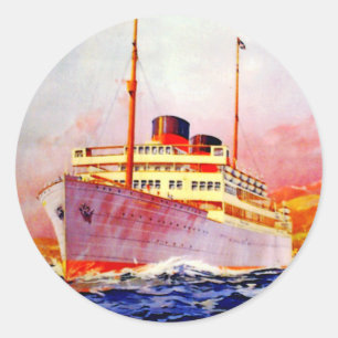 To South Africa in 17 Days Classic Round Sticker