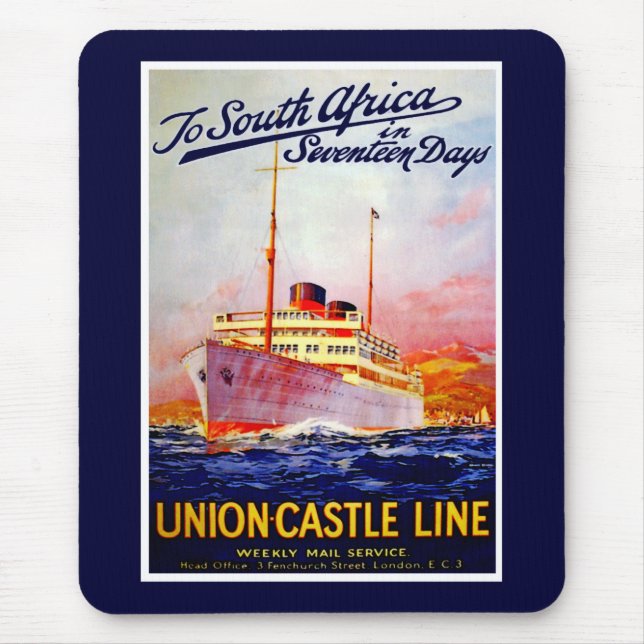 To South Africa in 17 Days Mouse Mat (Front)