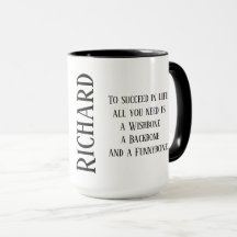 To Succeed In LIfe Mug with Your Name