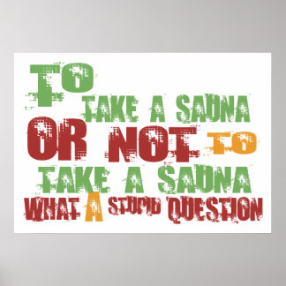 To Take a Sauna Poster