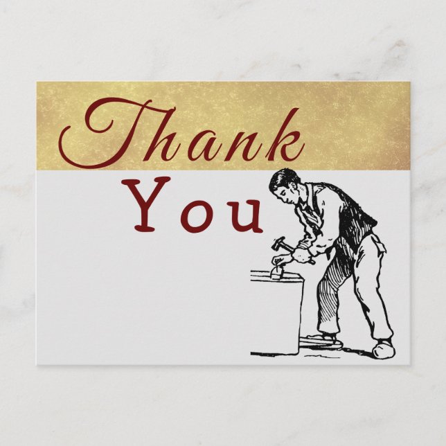 To thank for a carpenter  postcard (Front)