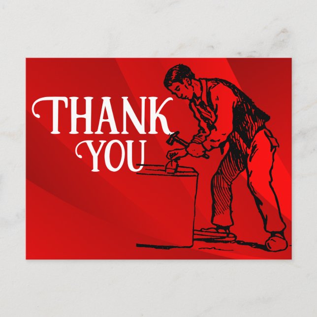 To thank for a carpenter. postcard (Front)