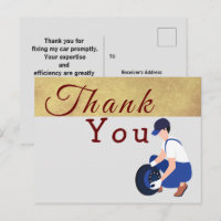 To thank for a mechanic