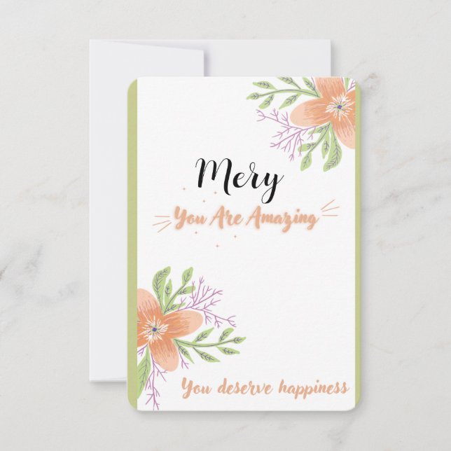 to thank someone thank you card (Front)