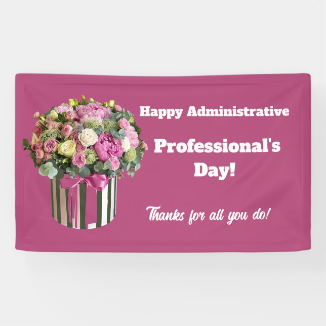 To Thank you on Administrative Professional's Day Banner (Horizontal)