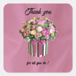 To Thank you on Administrative Professional's Day Square Sticker