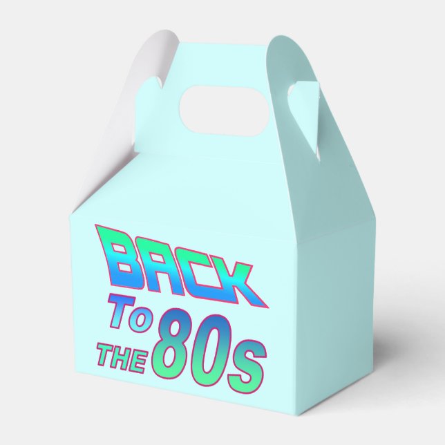To the 80s 2 favour box (Front Side)