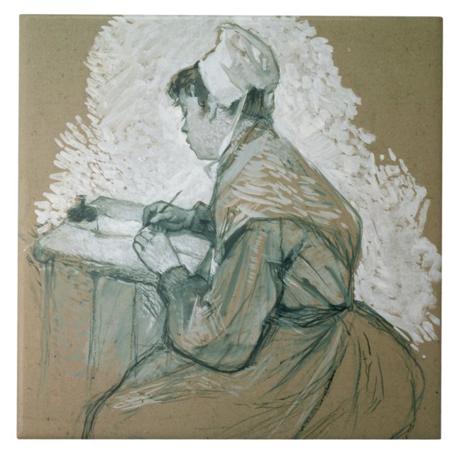 'To the author of St. Lazare, 1886-89', possible s Tile (Front)
