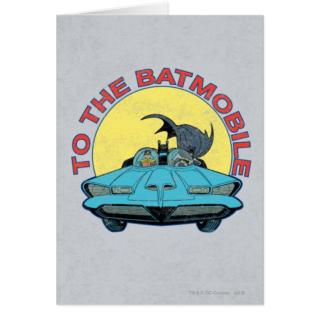 To The Batmobile - Distressed Icon (Front)