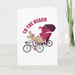 To the Beach - Australian Christmas Card