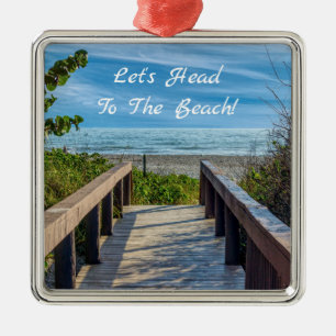 To The Beach Metal Tree Decoration
