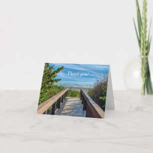 To The Beach Thank You Card