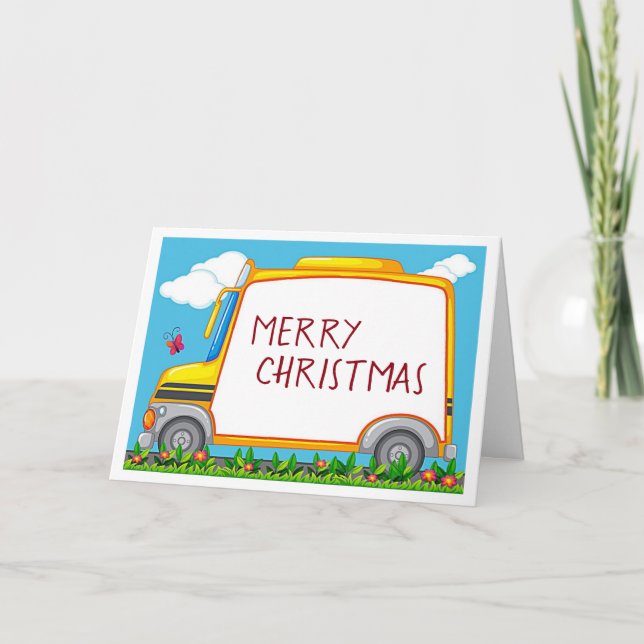 TO THE **BEST BUS DRIVER EVER** AT CHRISTMAS HOLIDAY CARD (Front)