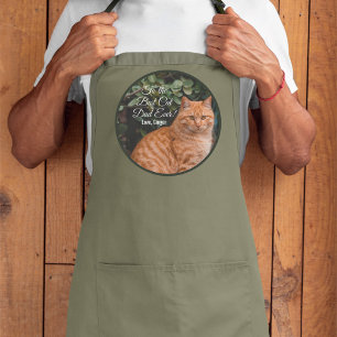 To the Best Cat Dad Ever Custom Photo Apron