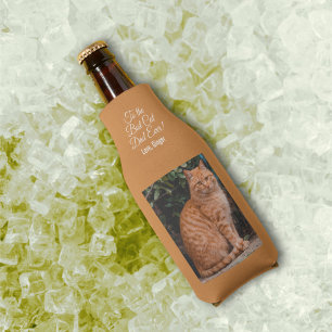 To the Best Cat Dad Ever Custom Photo Bottle Cooler