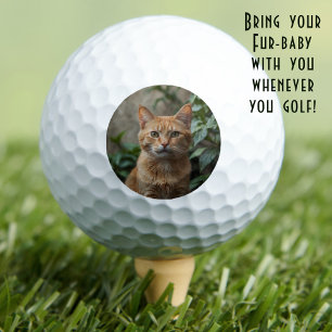 To the Best Cat Dad Ever Custom Photo Golf Balls