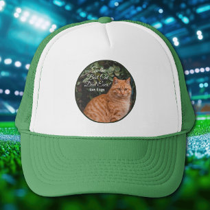 To the Best Cat Dad Ever Custom Photo Trucker Hat