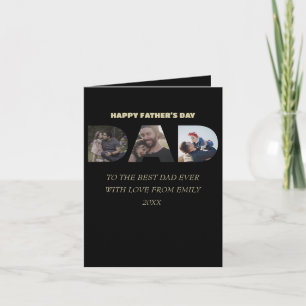 TO THE BEST DAD EVER 3 PHOTO FATHER'S DAY INVITATION