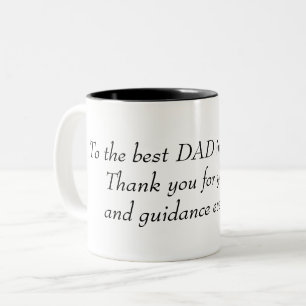 To the best DAD in the world Two-Tone Coffee Mug