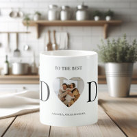 To The Best Dad Personalised Heart Photo