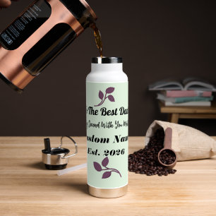 To The Best Dad Personalised Watch Gift Water Bottle
