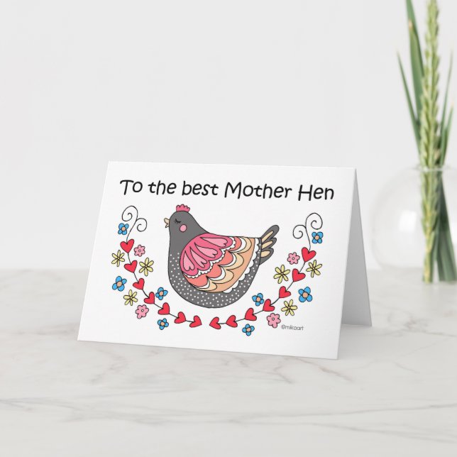 To the best mother Hen Mother's day mum birthday Card (Front)