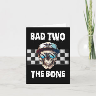 To The Bone Birthday Halloween Skeleton Boy Toddle Card