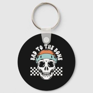 To The Bone Skeleton Halloween Two Birthday Toddle Key Ring