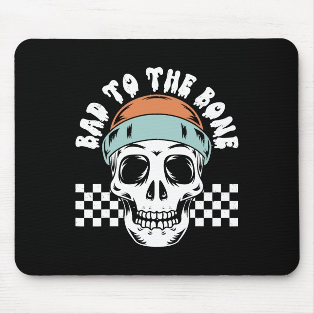 To The Bone Skeleton Halloween Two Birthday Toddle Mouse Mat (Front)