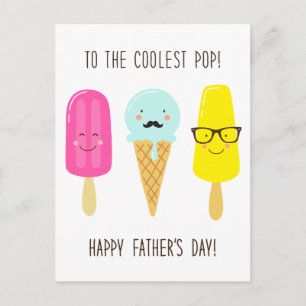 To The Coolest Pop - Father's Day Postcard