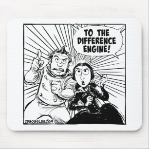To The Difference Engine Panel Mouse Mat