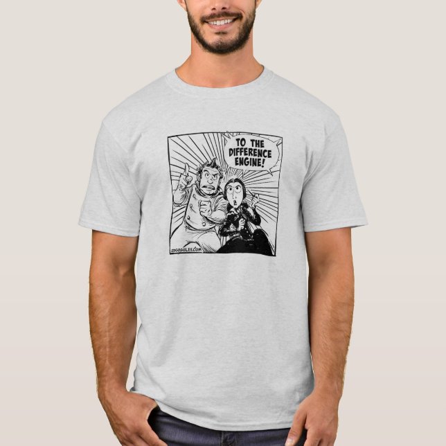 To The Difference Engine Panel T-Shirt (Front)