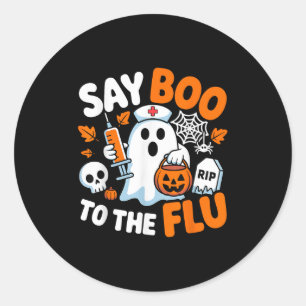 To The Flu  Classic Round Sticker