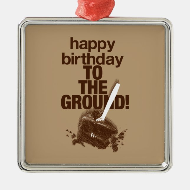 To the Ground Metal Tree Decoration (Front)