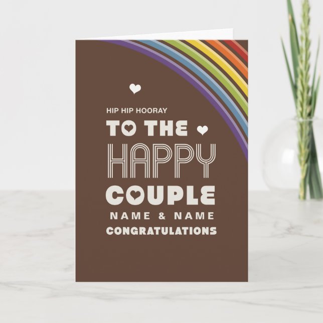 To the happy couple | Congratulations Card (Front)