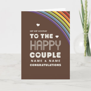 To the happy couple   Congratulations Card