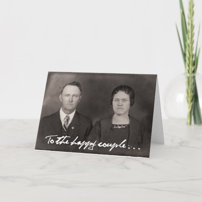 To the happy couple.  Greeting Card. Card (Front)