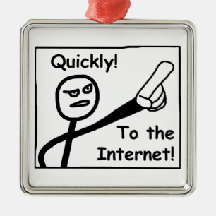 To The Internet Metal Tree Decoration