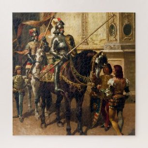 To the Joust by Cesare Detti Jigsaw Puzzle