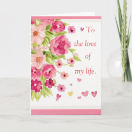 To the Love of My Life Holiday Card for Her