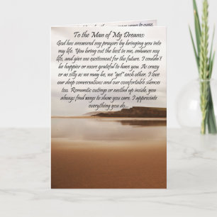 To The Man of My Dreams Birthday Card